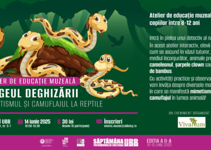 Atelier de educație muzeală „Apogeul deghizării – mimetismul și camuflajul la reptile”