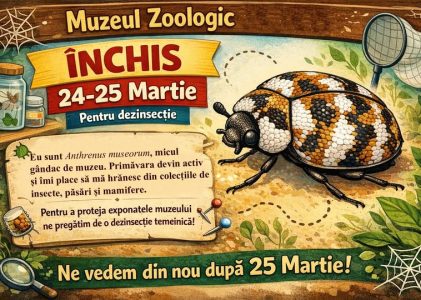 Lucrări de dezinsecție la Muzeul Zoologic